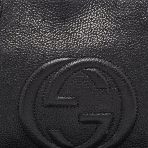 Gucci Black Leather Small Soho Zipped #129837G69B - Picture 5 of 10